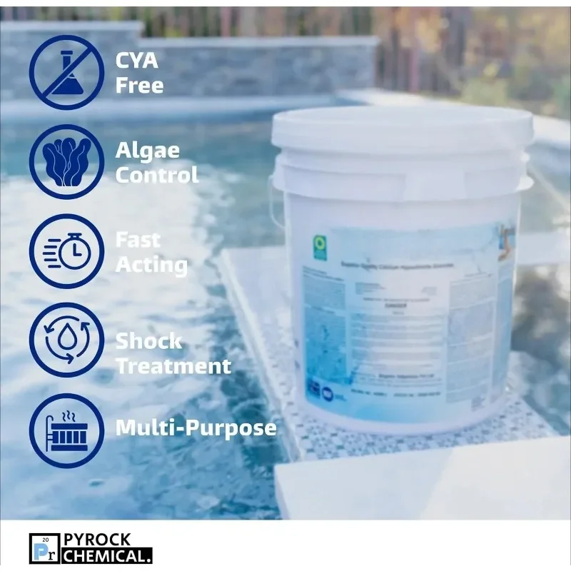 Cal Hypo - Swimming Pool Shock f.Spas & Hot Tubs - 50 Pound Pail Pool Shock by 65% Granular Above Ground