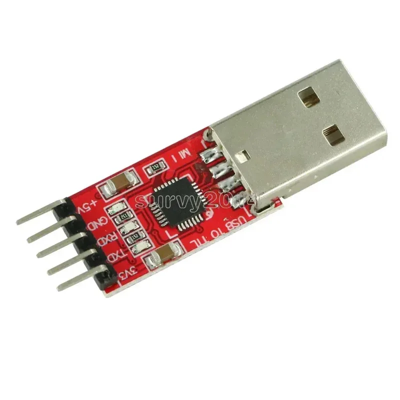 1Set CP2102 Serial Converter USB 2.0 to TTL UART STC Download 5PIN Module With Dupont Line 45x14x8mm