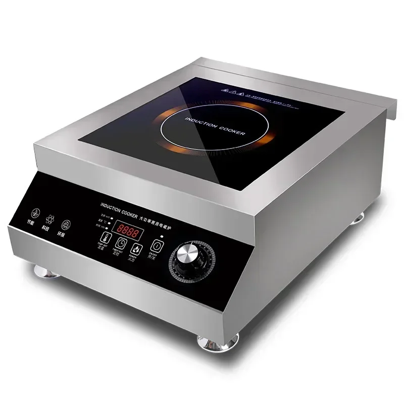 New Commercial Induction Cooker 5000W High Power Electric Frying Stove Canteen Stove Plane Timing And Constant Temperature