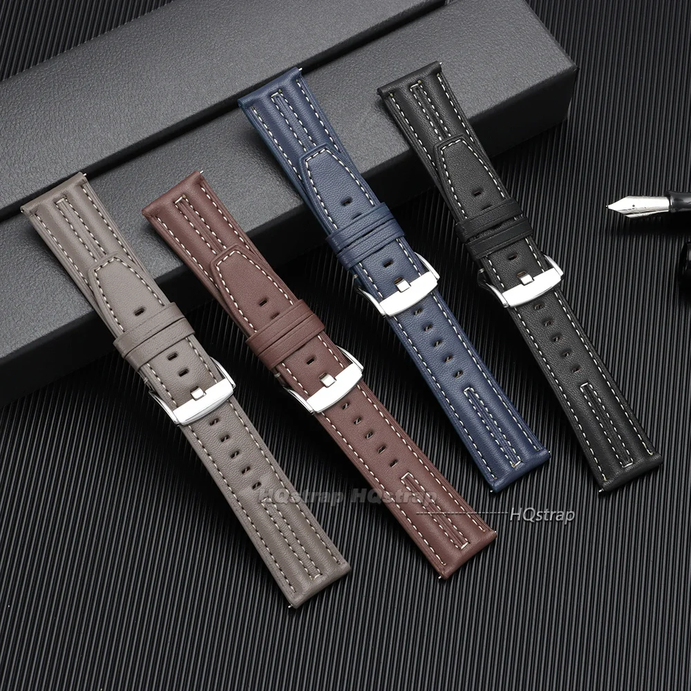 Bracelet en cuir de veau rétro - Leather Strap Quick Release avis et prix