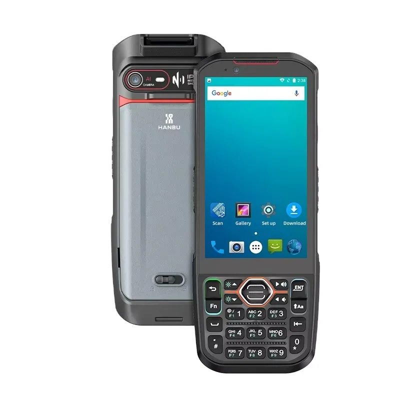 

Android 13 Handheld PDA with 1D/2D Barcode Scanner 4G NFC WiFi BT 4.2 Screen Rugged for Warehouse Logistics