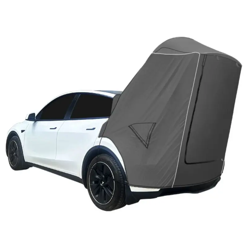 For Tesla Model Y Camping Tent Kit Waterproof Tailgate Shade Awning Anti-Tear Car Rear Extension for Outdoor Adventures Hiking