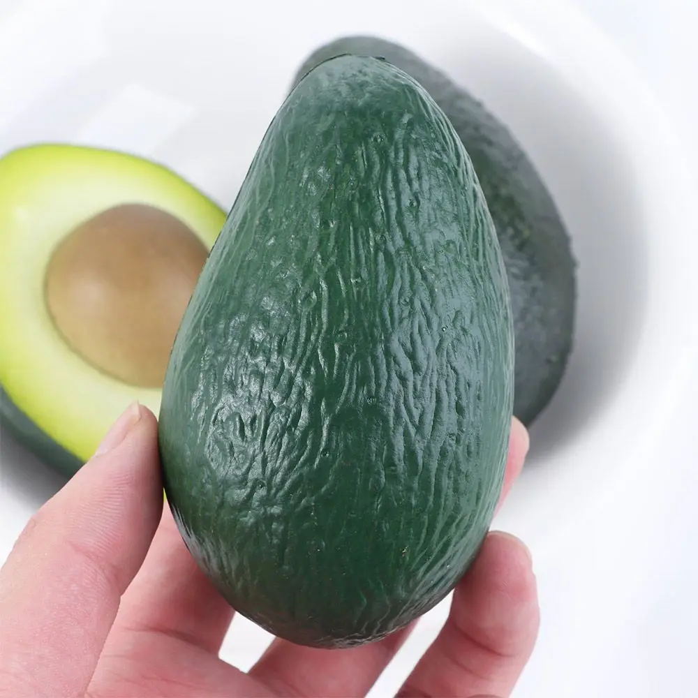 

Quality Lifelike Fake Fruit Plastic Pranks Supplies Table Decoration Party Ornaments Photography Props Artificial Avocado