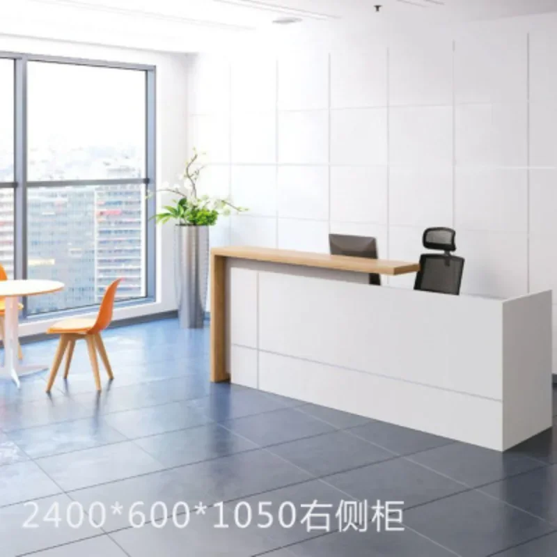 Front desk wholesale furniture company fashion reception desk simple modern checkout page welcome front cabinet atmosphere infor
