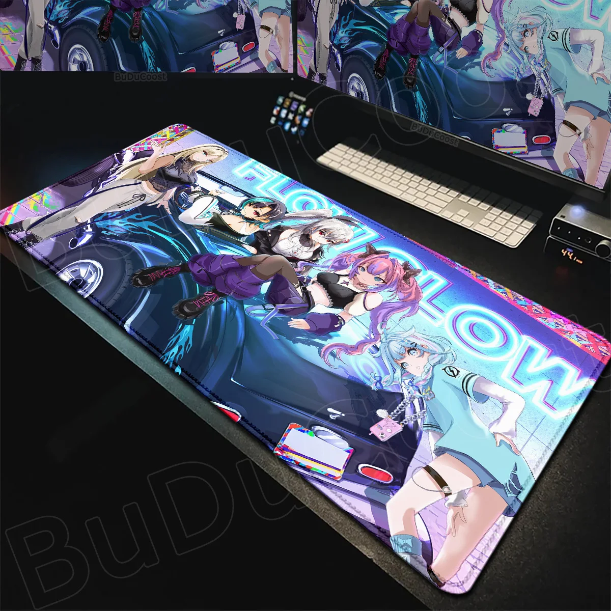 Hololive Kawaii Girl Kikirara Vivi Mauspad Rutschfeste Gummibasis Mausmatten Büro Laptop Gaming Tastaturteppich PC-Zubehör – Detail 16
