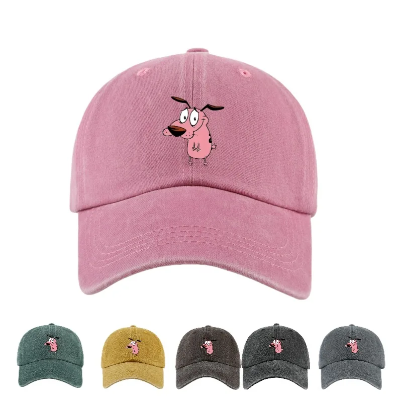 1pc Women's Cute Puppy Printed Baseball Cap with Curved Brim for Outdoor Shading Gift, Casual Headcap Playful Design Adjustable