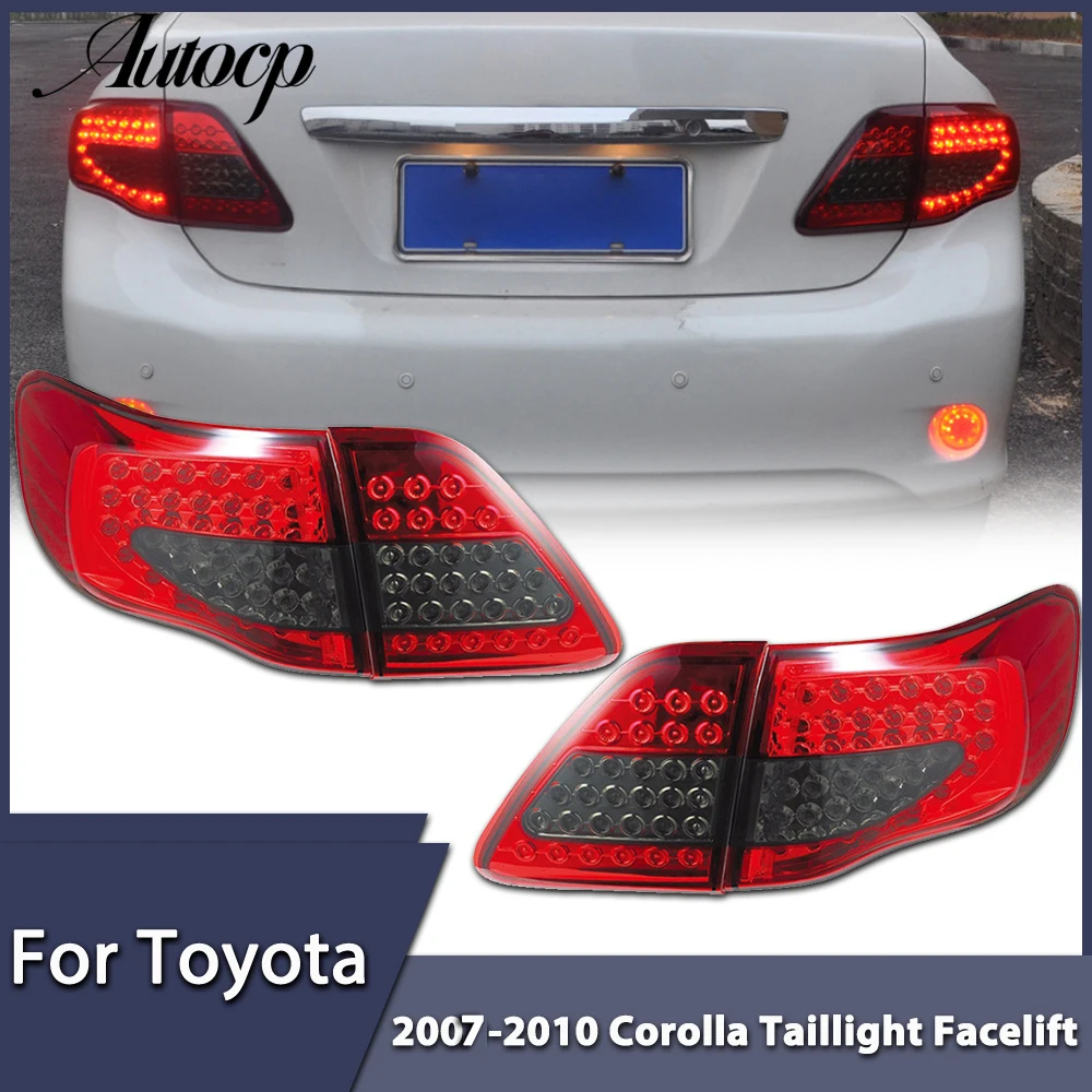 

Full LED Taillight For Toyota Corolla 2007 2008 2009 2010 Rear Light Assembly DRL Reverse Light+Signal Light Plug And Play L R