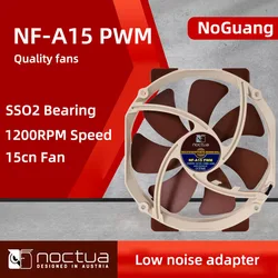 Noctua-ventilador NF-A15 PWM de 15cm, ventilador de refrigeración para chasis de ordenador de escritorio, U14S D15S