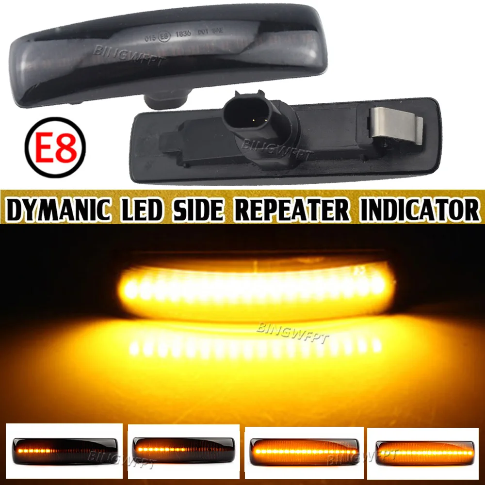 For Land Rover Range Rover Sport Discovery 3 4 Freeland 2 Led Dynamic Side Marker Light Smoke Lens Repeater Indicator Light