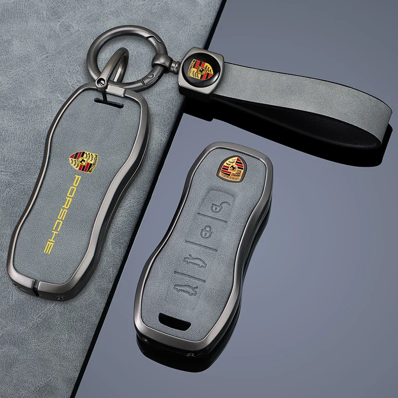 Car Key Case Cover Protector Shell For Porsche Panamera Carman Macan Bobst Cayenne 911 970 981 991 996 92A 2017 Auto Accessories