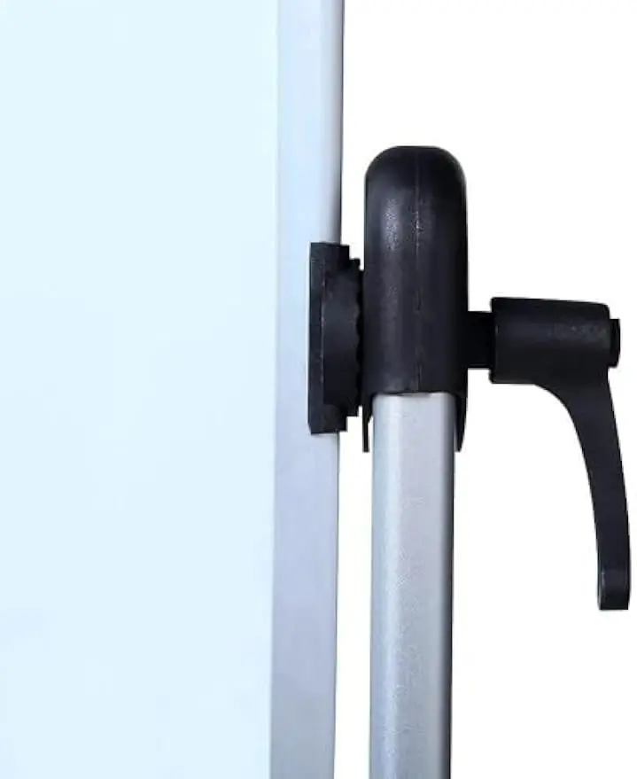 Quadro branco magnético dupla face, 48 x 36 polegadas com estrutura de alumínio e suporte para uso móvel