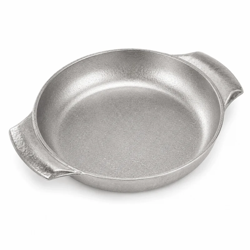 Pure Titanium Double Handle Serving Dish, Lightweight Camping Plate for Steak, Side Dishes, Snacks & Outdoor Dining