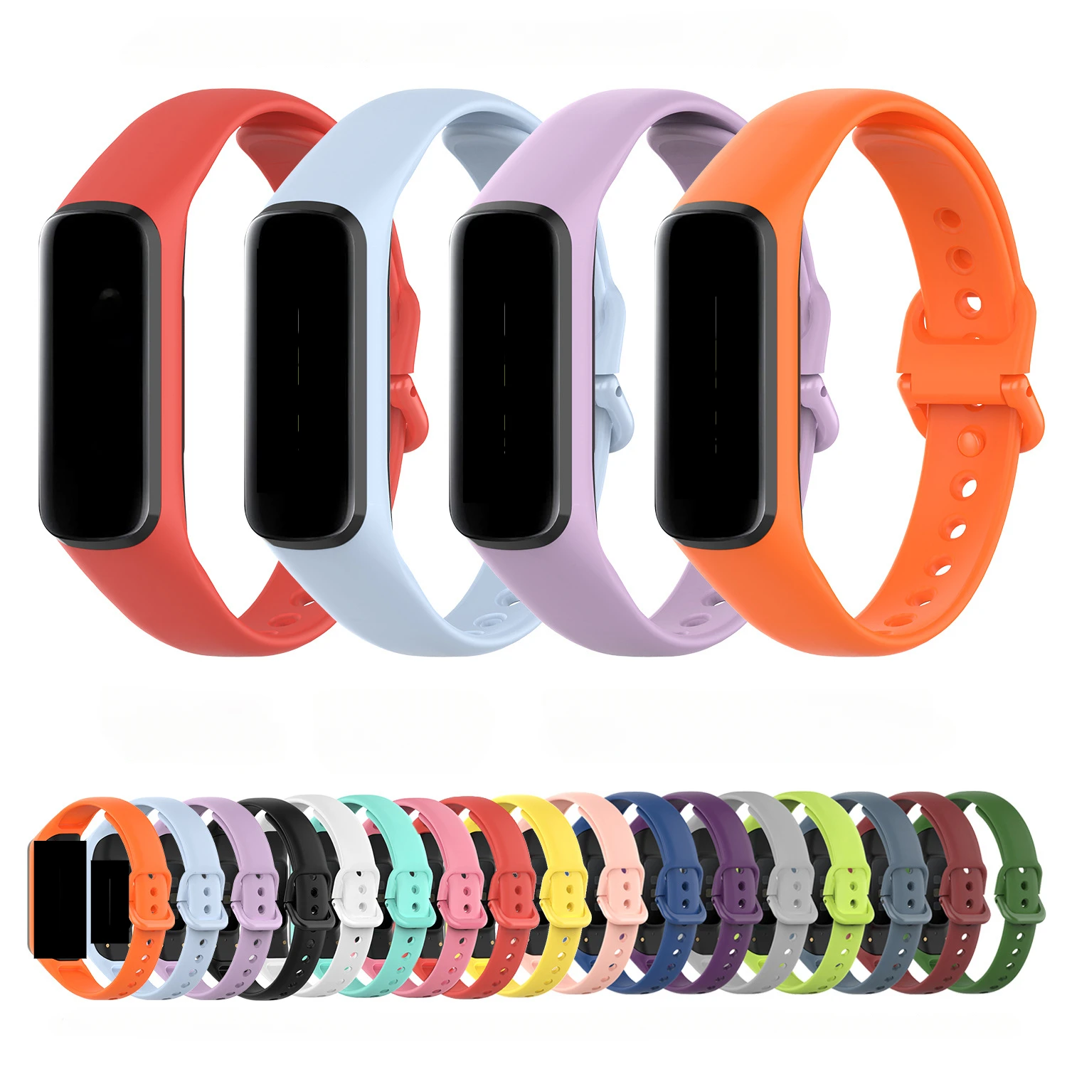 

Silicone Band Strap for Samsung Galaxy Fit 2, Replacement Sport Watchband, SM-R220