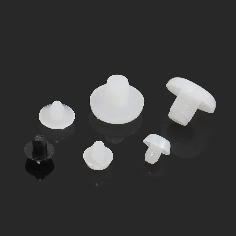 20/100PCS Chair Table Furniture Leg Flugs Plastic Feet Pads Embedded Non-Sli Foot Nail Wood Floor Furniture Protector Hardware