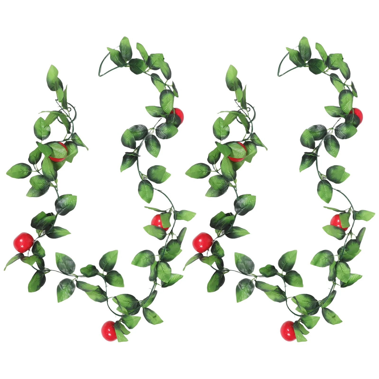 

2Pcs Artificial Fruit Vine Home Decor Easy Clean Indoor Hanging Plants Balcony Fence AC Pipe Photography Props Realistic