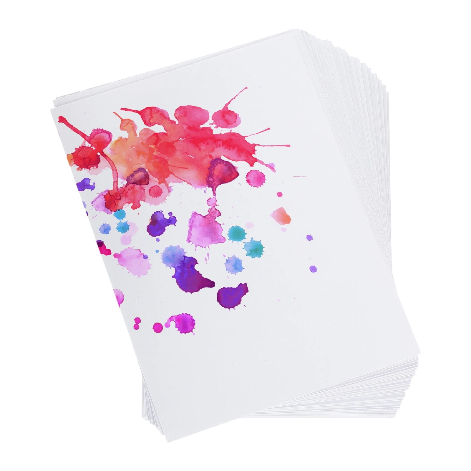 300 ورقة ورق ألوان مائية السائبة ألوان مائية ورق طلاء قطني بالضغط البارد 92 رطل/250 GSM لمستلزمات الرسم الفني للفنانين