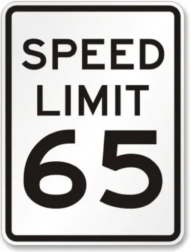Aluminum Speed Limit Aluminum Weatherproof 12