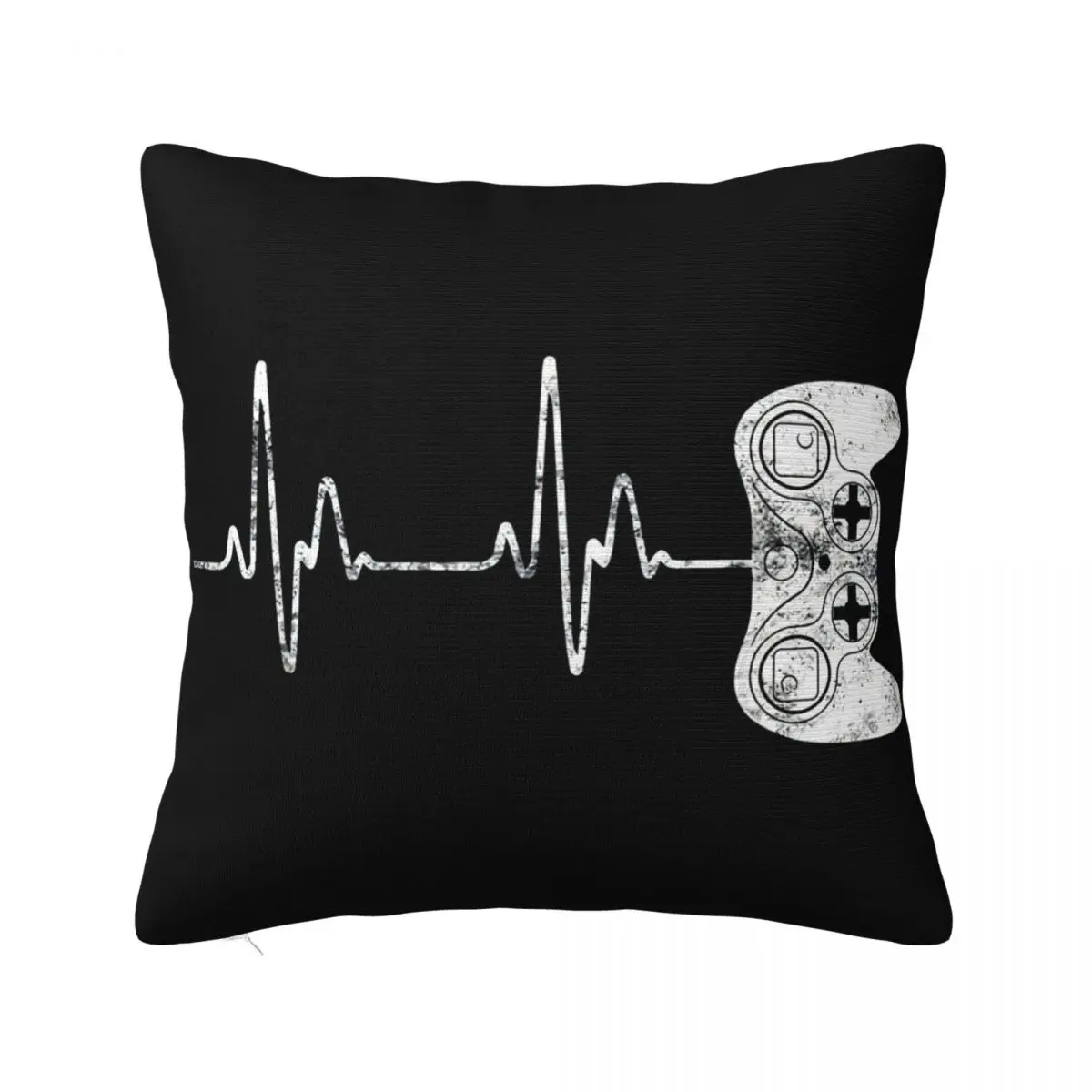 Gamer Heartbeat Video Game Lover Gift Vintage Men Gift Autumn Humor Straight Customized Hip Hop Hip Hop Famous Pillow Case