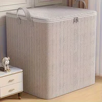 Extra Large Storage Box with Lid Modern Space Saving Design Durable for Clothes Bedding Home Organization Wardrobe Moving 3
