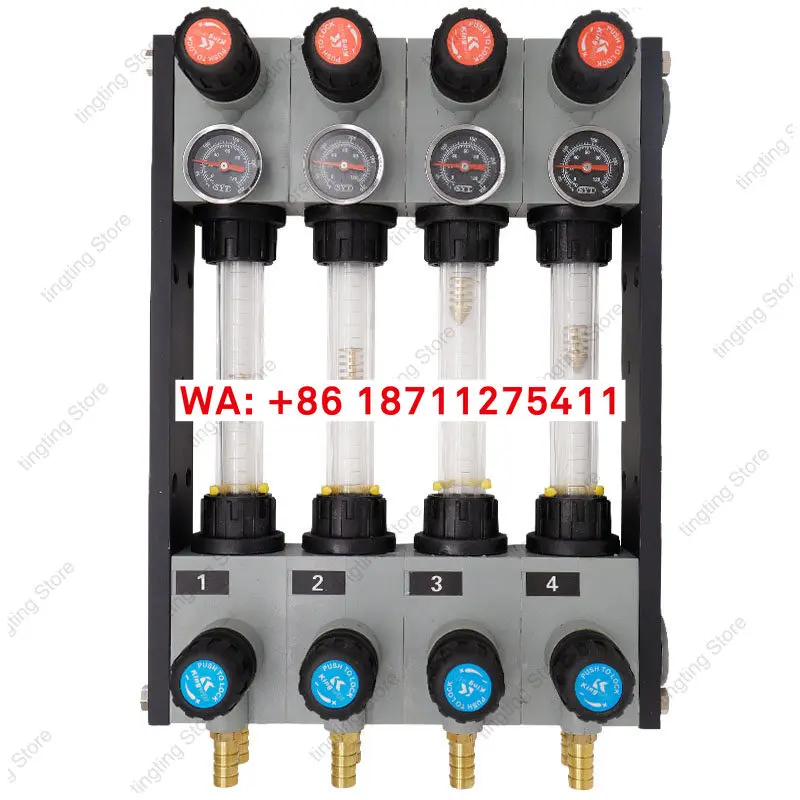molding machine specific water separator with temperature gauge water discharge splitter