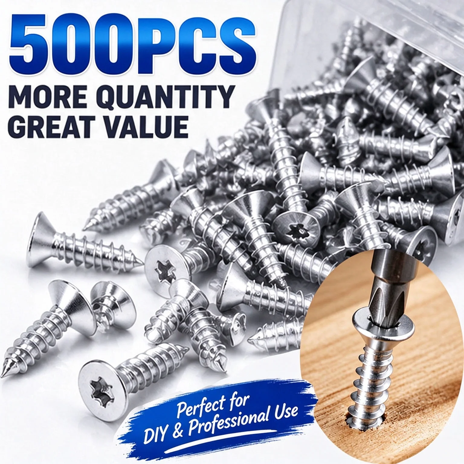Torx Screws Stainless Steel Flat Countersunk Head DIY Security Self Tapping Wood Screw Hardware Fastener Metal Woodworking Bolts