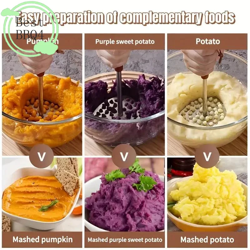 Baby Food With Sweet Potato - (BBQ4) Пресс для пюре из нержавеющей