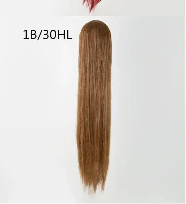 Witte Pruik 100Cm/40 Inch Synthetische Hittebestendige Vezel Lange Halloween Kostuum Cos-Play Carnaval Rechte Salon Haar