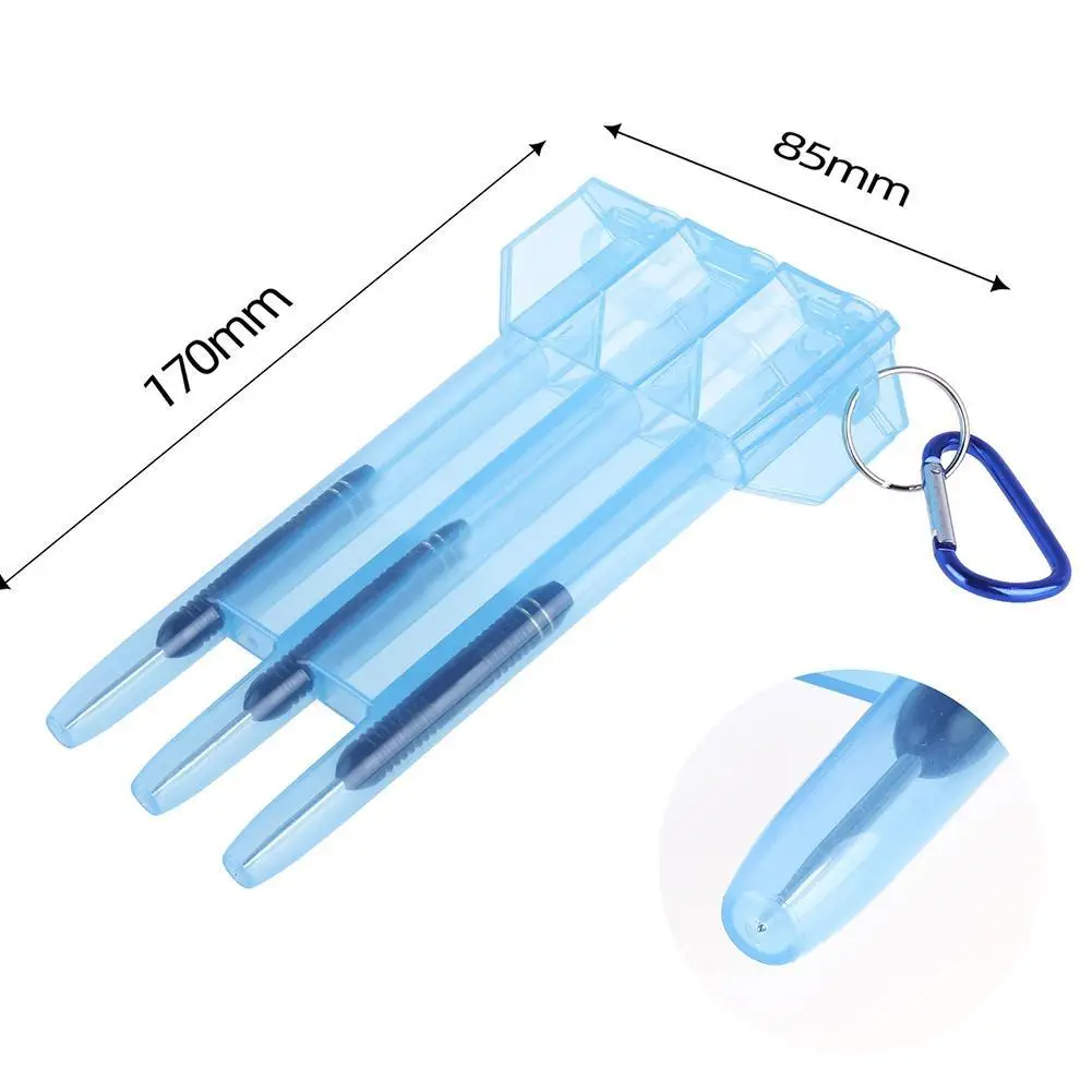 Étui de transport de fléchettes en nylon portable, plastique transparent, adapté à la plupart des fléchettes, style de mise à niveau, boîte de rangement en plastique, accessoires de fléchettes