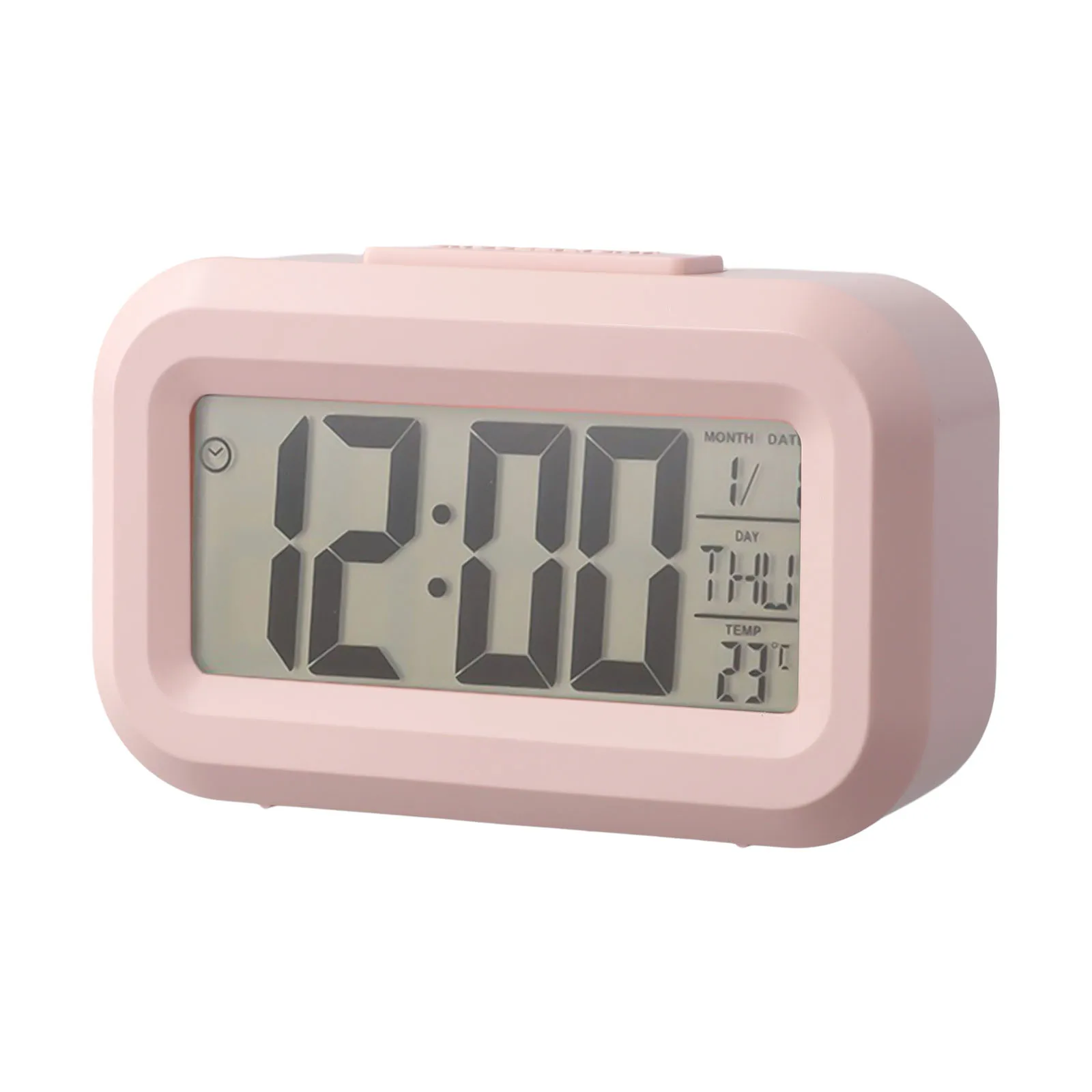 Alarm Clock with Digital Screen Backlight Snooze Mode Date and Temperature Display for Household and Workplace Use
