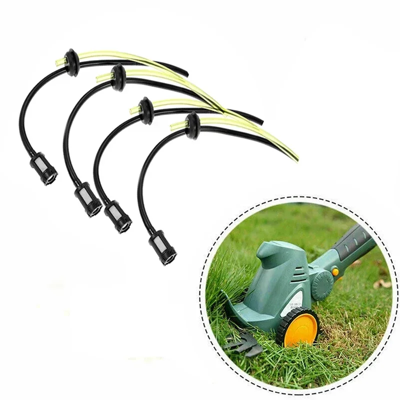 Oil Pipe Replacement for Strimmer, Fuel Hose Pipe with Tank Filter, Chainsaw Parts, Garden Power Tool Accessories, 4 Pcs, 5Pcs