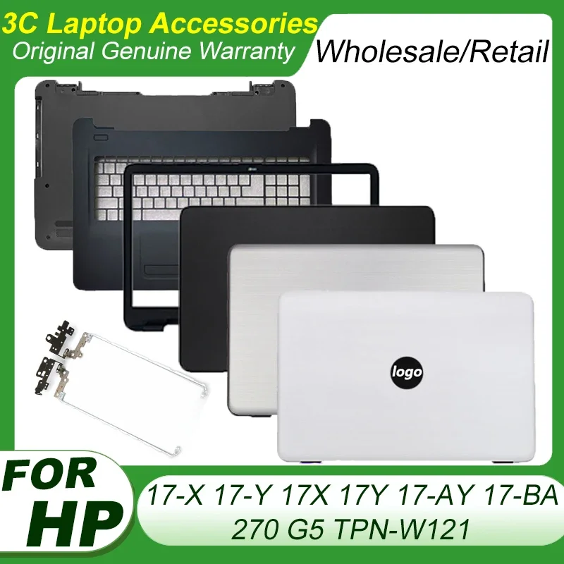 tampa traseira do lcd para hp dobradica da moldura palmrest caixa inferior teclado 17 x 17 y 17x 17y 17 ay 17 ba tpn w121 270 g5 856698001 novo 01