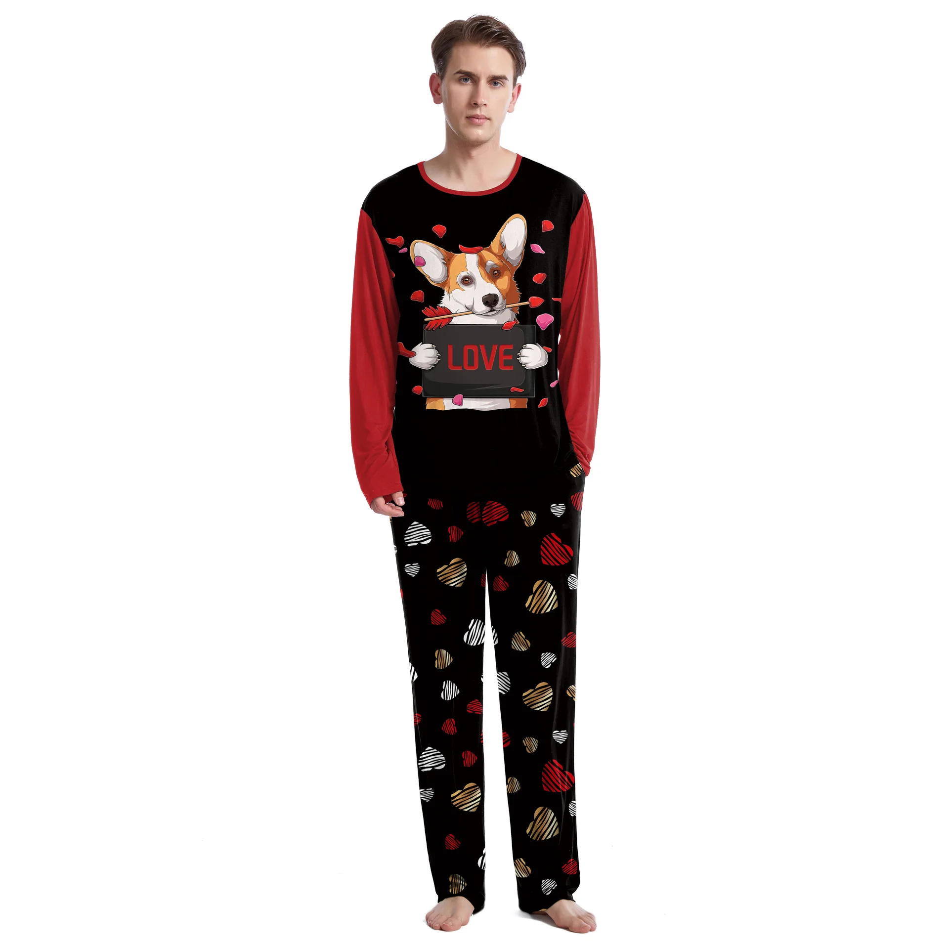 Christmas Pajamas for Family Matching Sets 2 Piece Sets for Men Women Couples Loungewear Sets Casual Unisex Clothing