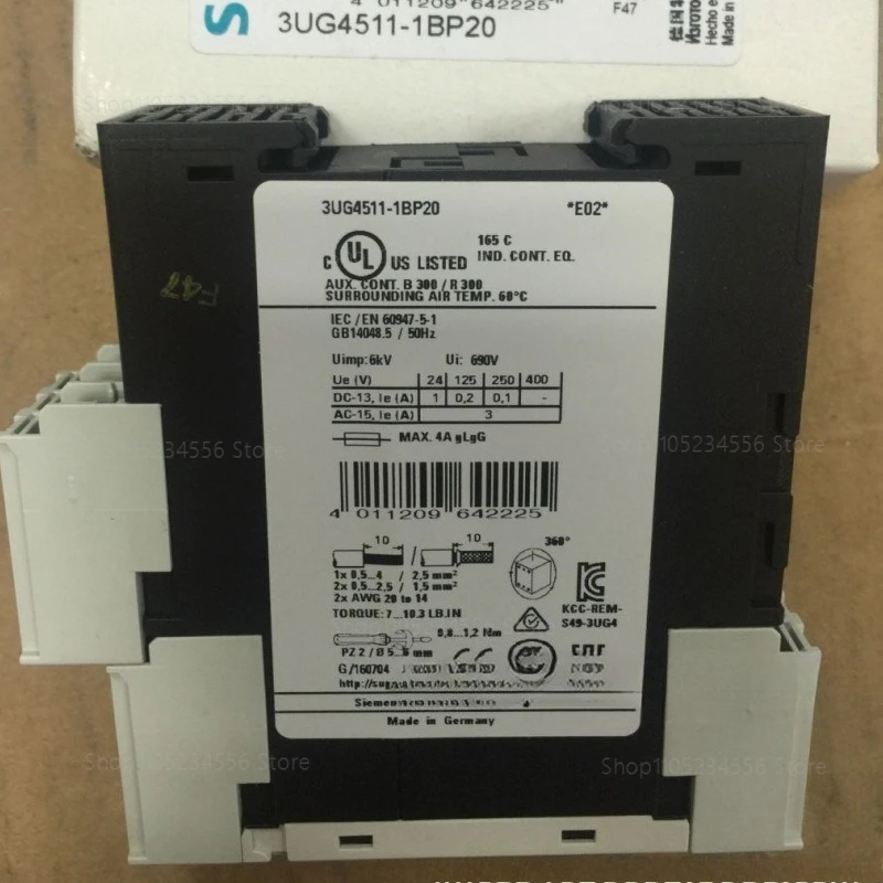 

3UG4615 4512 4614 4616 4617 4631 Relay - 1CR20 2CR 1BR20 1AW30 Monitoring Relay