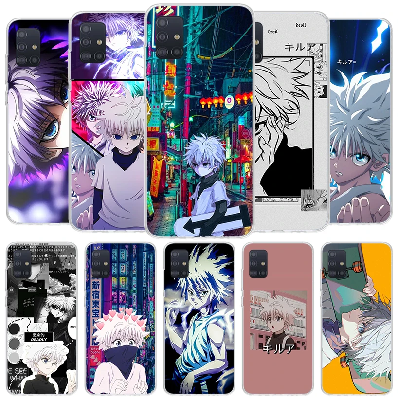 جراب هاتف Hunter x killua ، حافظة لينة لهواتف smawa a51 ، a41 ، a31 ، a21s ، a71 ، a50s ، a40 ، a20e ، a10s ، a6 ، a7 ، a8 ، a9 plus