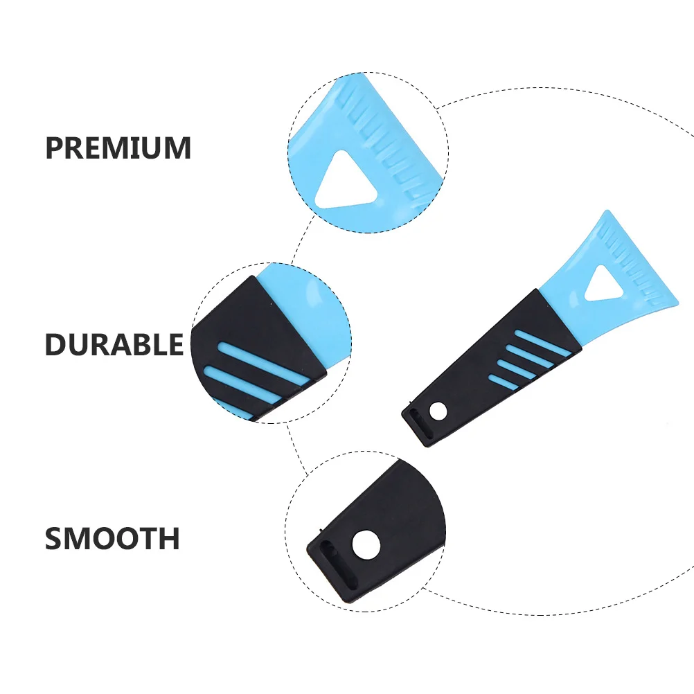 

2Pcs Snow Removal Shovel Plastic Ice Scraper Car Frost Scraper for Roof Hood Window Cleaning Windshield Cleaning Tool