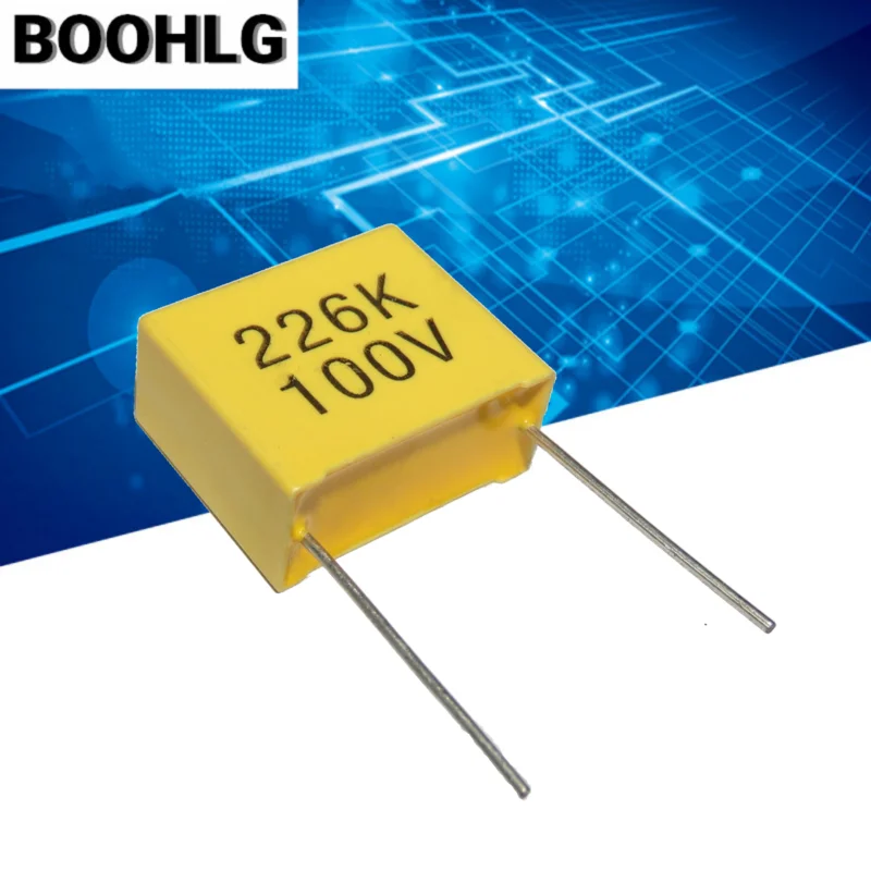 10pcs capacitor de correção 100V226 100V 22UF 226K passo P22.5mm
