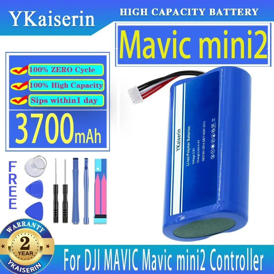 YKaiserin Portable Battery Mavic mini2 (5 line) 3700mAh For DJI MAVIC Mavic mini2 Controller