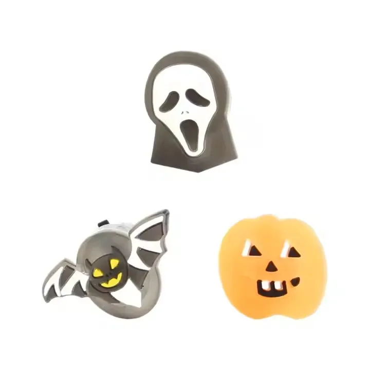 10-50 Stück LED-Ringe, Halloween-Leuchtringe in Form von Geistern und Fledermäusen, leuchtende Finger-Ringe, Halloween-Party, Geburtstagsgeschenke, Dekorationen und Zubehör. – Detail 20