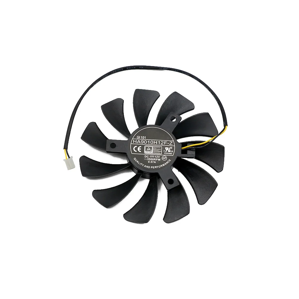 85mm HA9010H12F-Z DC 12V 0.57A 2Pin GTX1050 Ti Cooler Fan For MSI Geforce GTX 1050Ti 4G OC GTX 1050 2G Graphic Card Cooling Fan