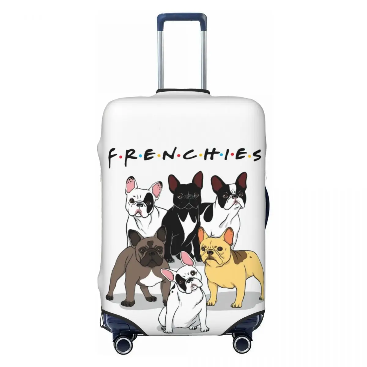 American Bulldog Print Luggage Protective Dust Covers Elastic Waterproof 18-32inch Suitcase Cover Travel Accessories