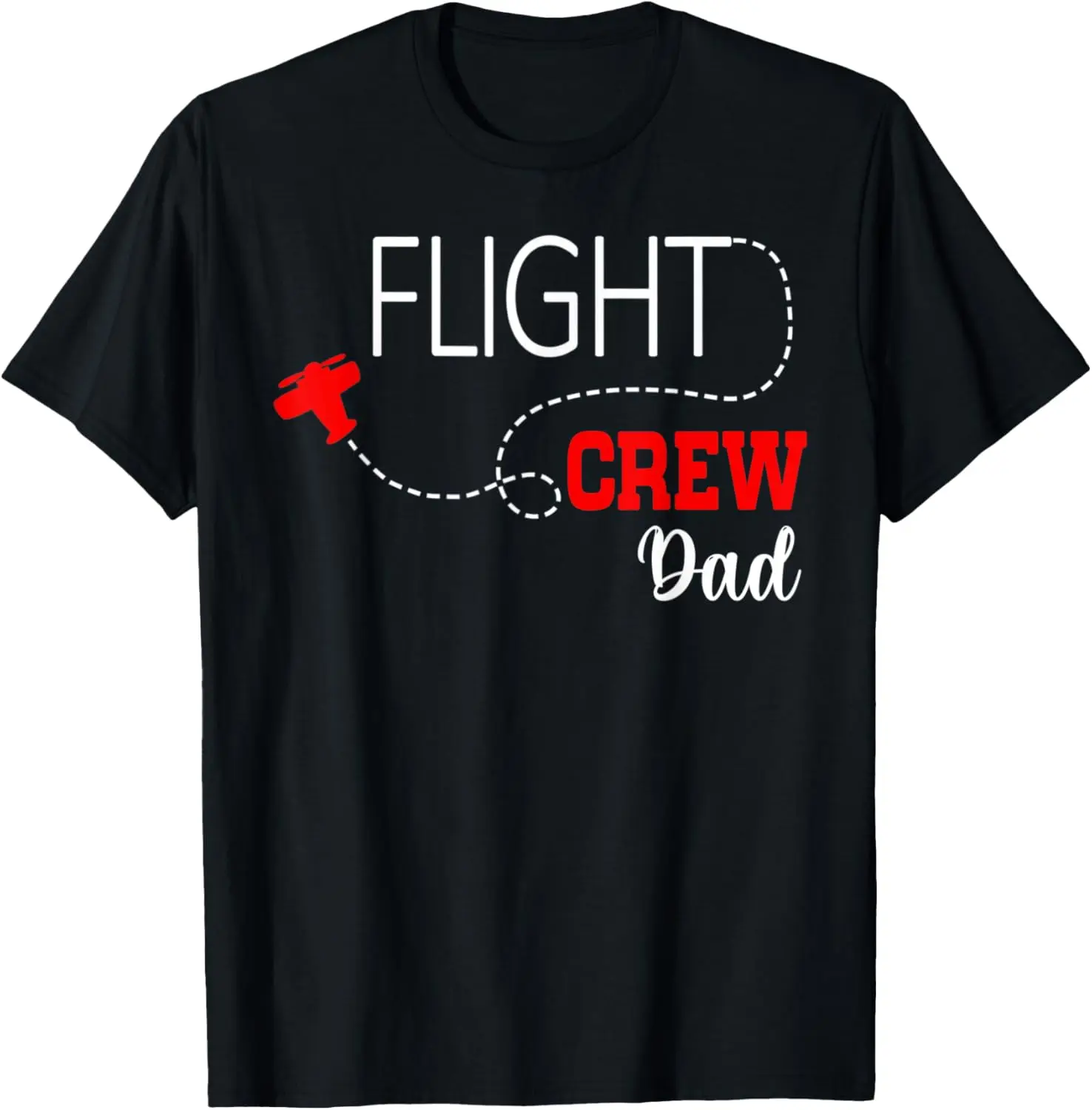 

Mens Flight Crew Airplane 1st Birthday Dad Airplane Family T-Shirt