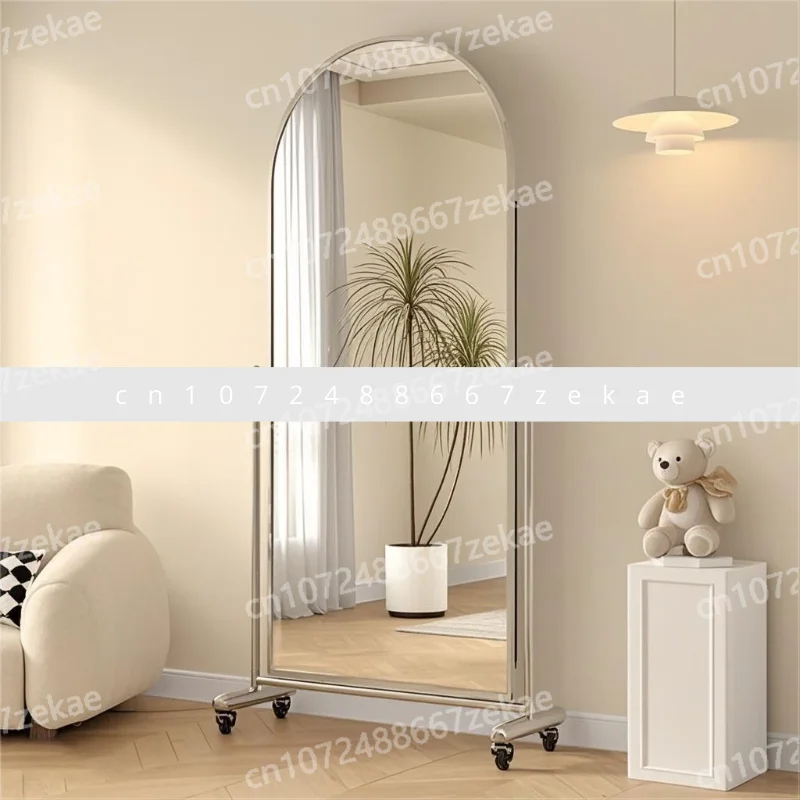 

Floor mirror Movable dance mirror Full-length Beauty adjustable Slimming full-body Movable wheeled