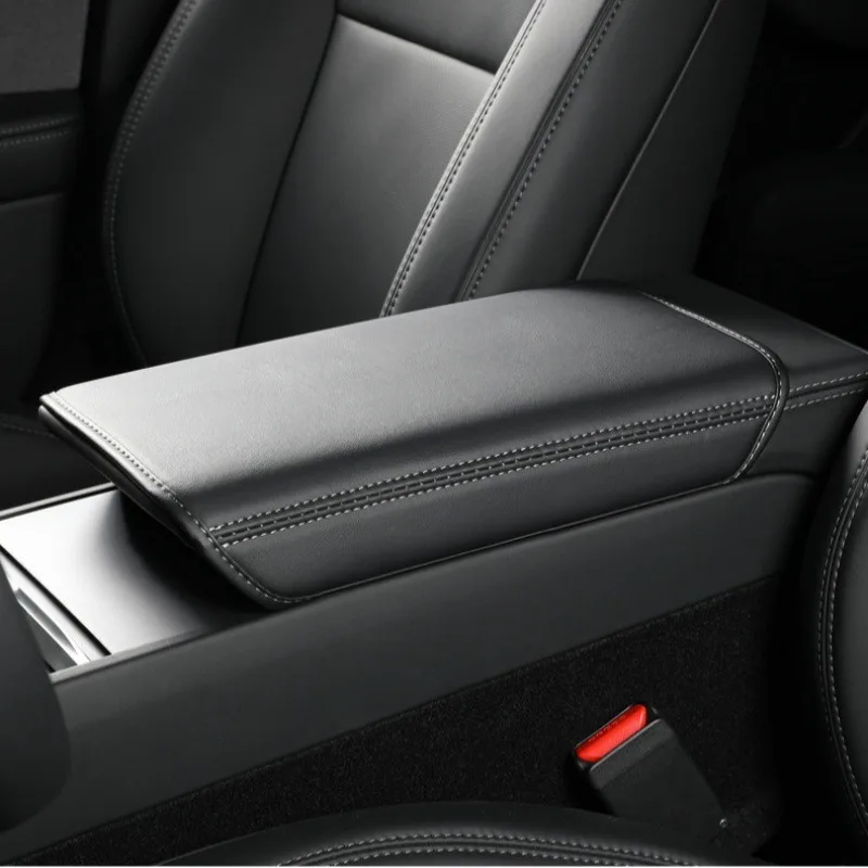 

Защитный чехол из замши для центрального подлокотника Tesla Model 3 Highland, Model Y Juniper 2025 – аксессуар для интерьера автомобиля