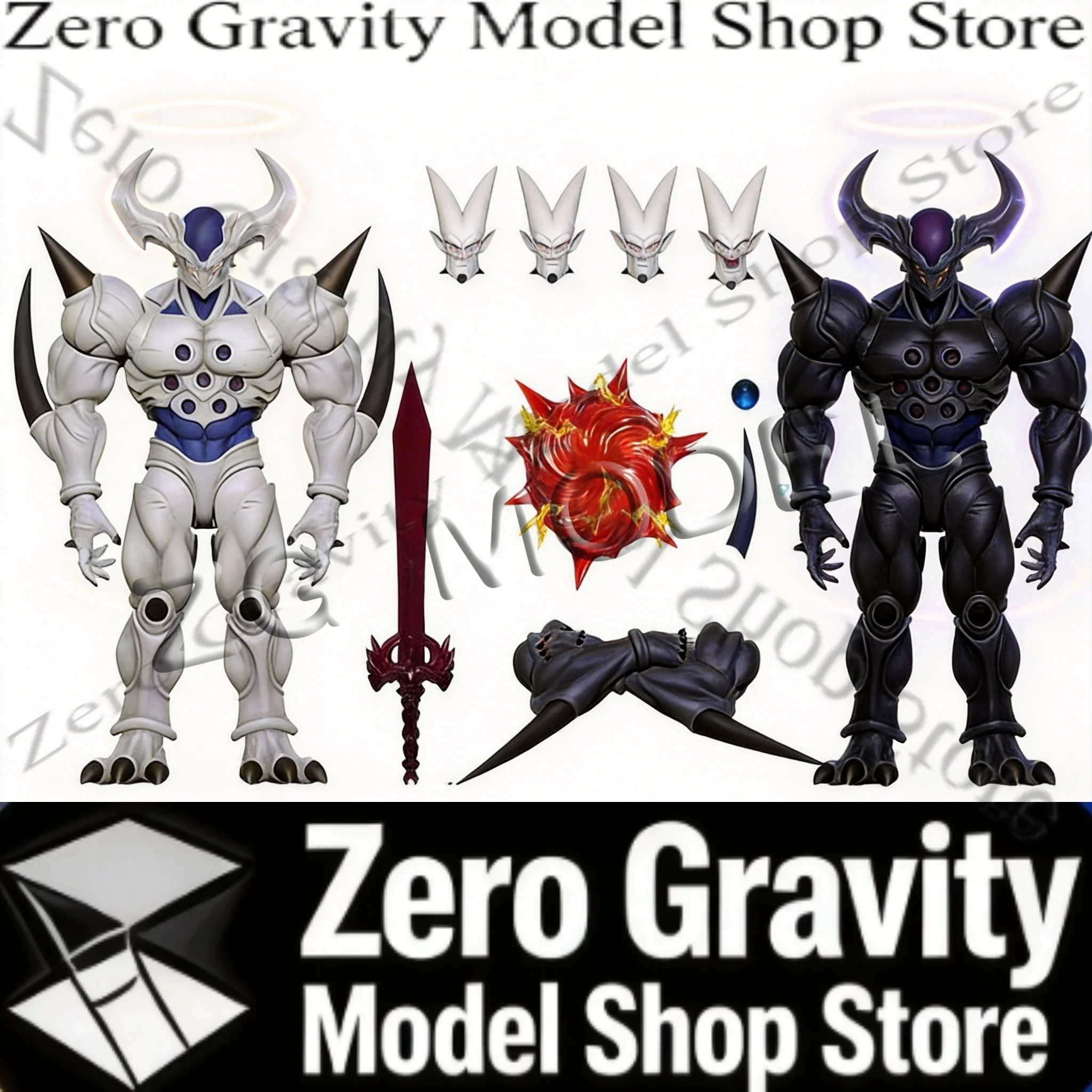 Première édition - Figurine articulée Bloodfang Studio Syn Shenron Sirius GT couleur noir foncé