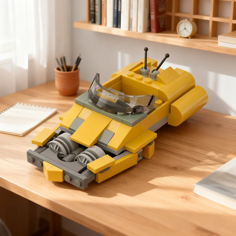 

107 шт. MOC Anakins XJ 6 Airspeeder Star Battle Модель Строительные блоки Рождественские подарки Игрушка Строительная идея Образовательный кирпич Дети