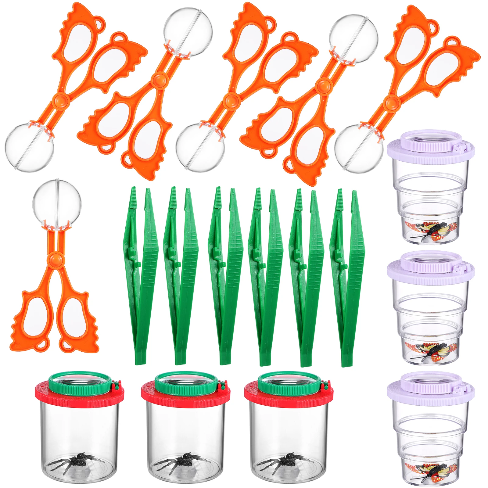

Insect Catching Kit Kids Toys Tools Magnifier Viewer Critter Catcher Set Live Insects