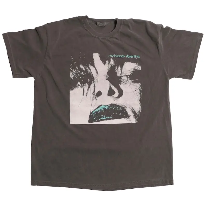 私の血まみれのバレンタインデーのシューガイズバンドシャツ、バンドTシャツ、ウルトラフェードツアー、アンビエントノイズポスト、パンク、代替グランジ、シングルアルバムカバー