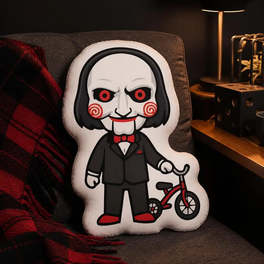 Saw Movie Doll Billy Cushion Irregular Stuffed Throw Pillow Home Decor Gift Sofa Bed