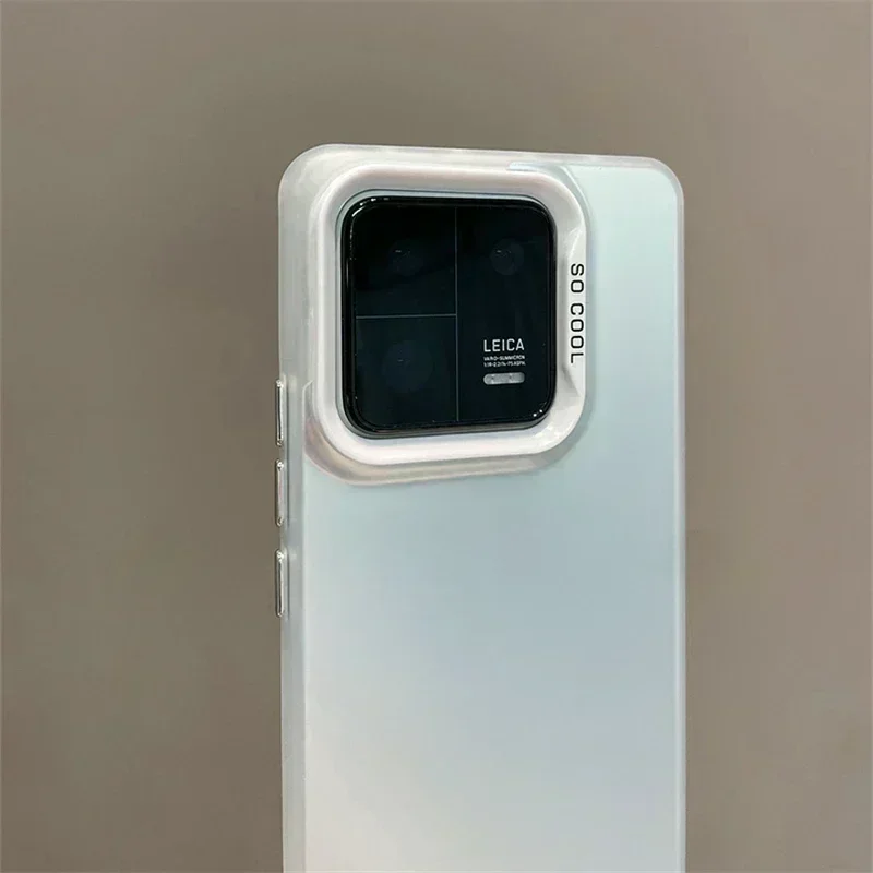 Dla Xiaomi 14 Mi 13T Pro Etui Matowe Laserowe Kolorowe Etui Na Telefon Dla Xiaomi 12T 13T 12X 11 Ultra 13 Pro Armor Shockproof Bumper