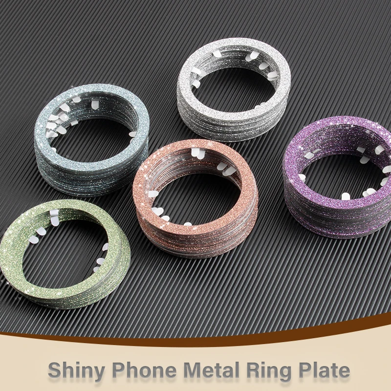 

2024 New Ultra-thin Shiny Magnetic Metal Ring Plate for Magsafe Accessories Mobile Phone Magnet Sheet for Samsung iPhone 13 14